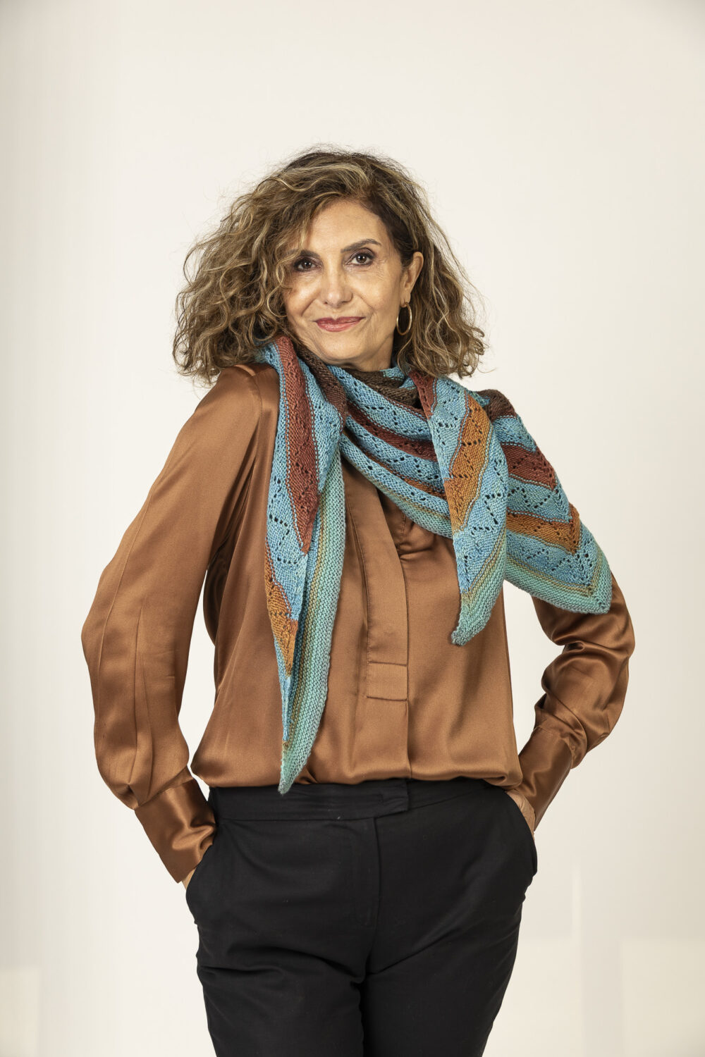 Wool Triangle Shawl